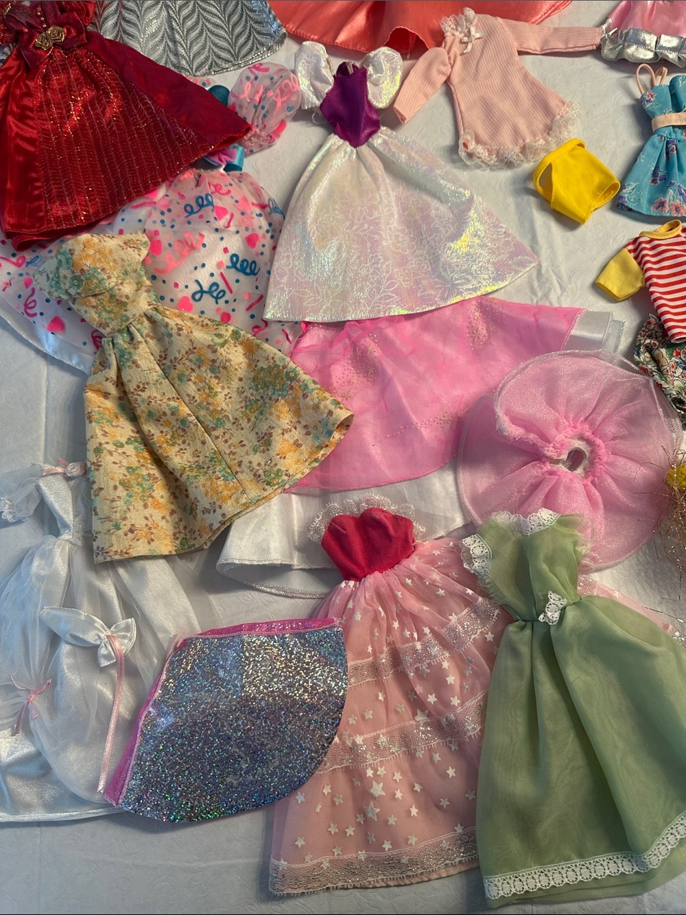 HUGE Vintage Barbie Clothes Clothing Lot genuine handmade seasonal holiday rare - Picture 4 of 16